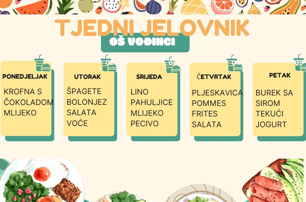 Tjedni jelovnik
